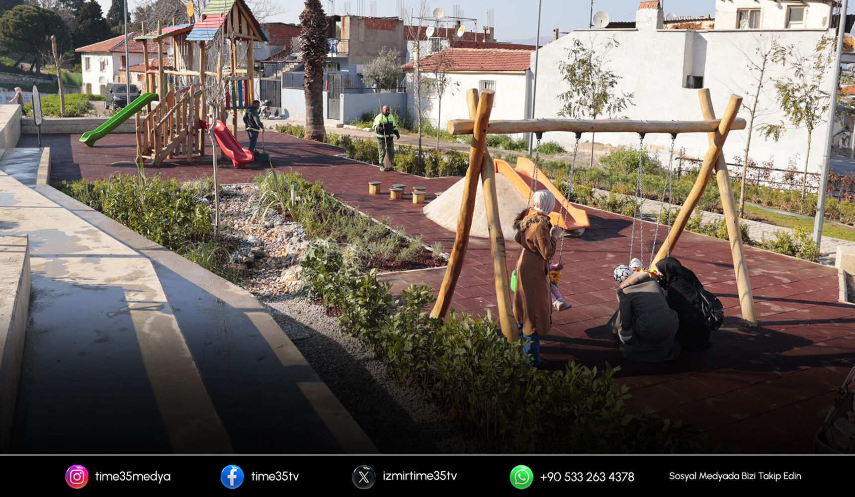 Konak’ta ilk yağmur bahçesi Narin Parkı’na kuruldu