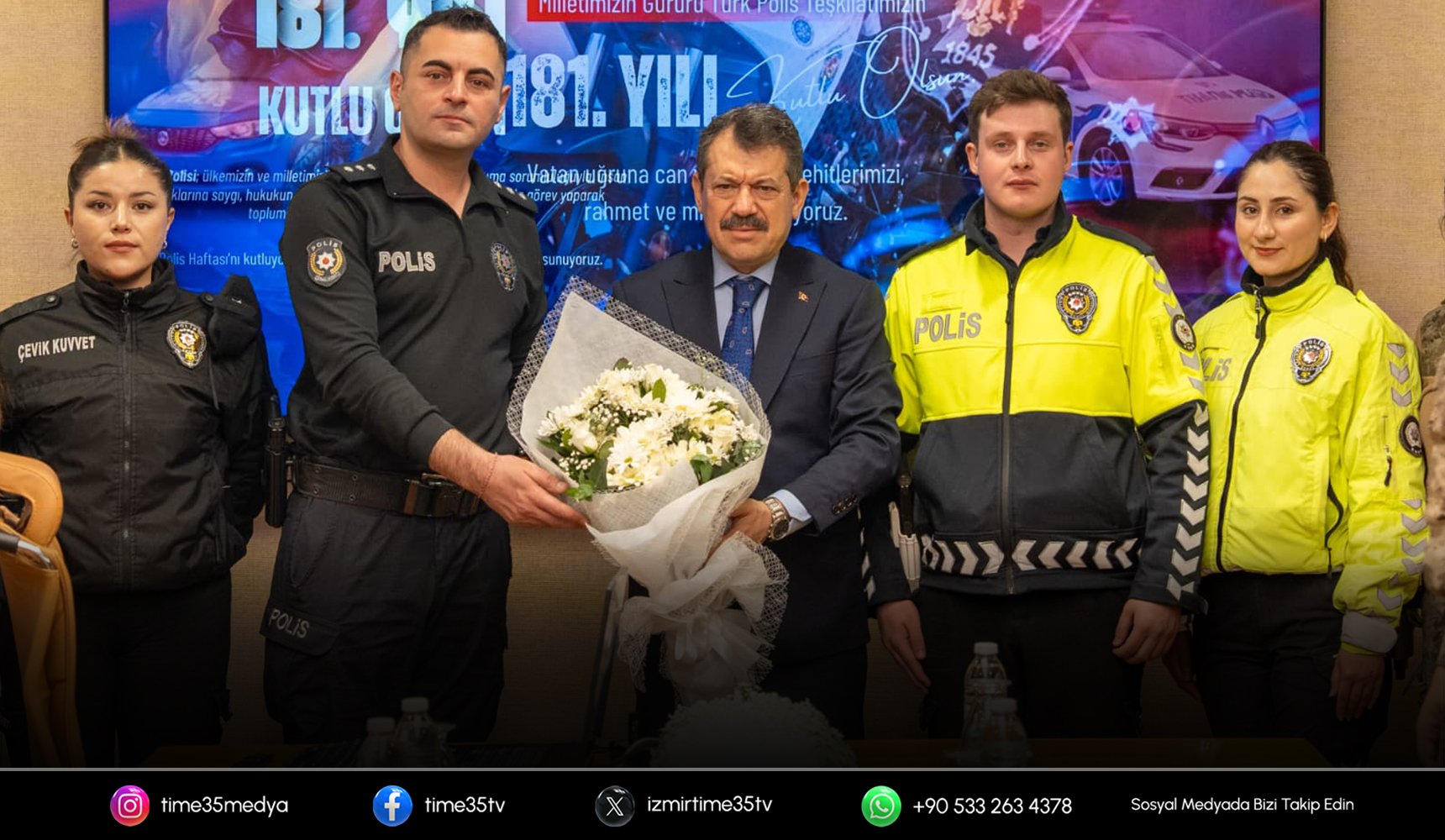 Başsavcı Yeldan polislerle yıl dönümünde buluştu
