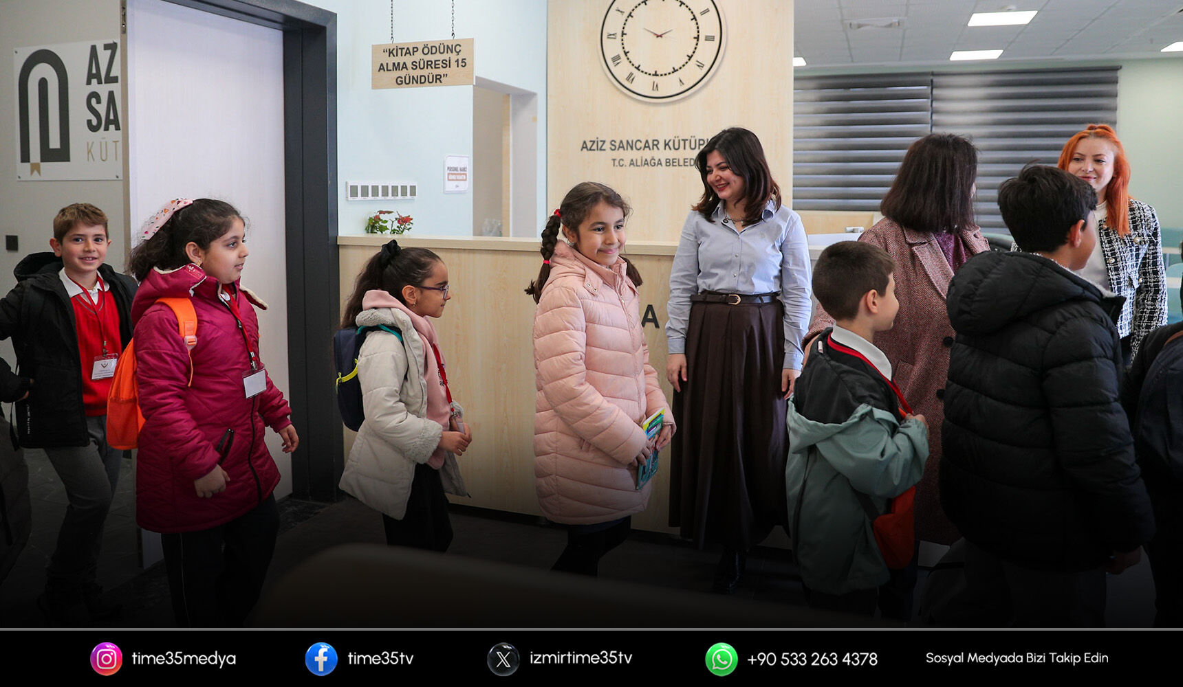 Aliağa’da öğrenciler kütüphane haftasında buluştu