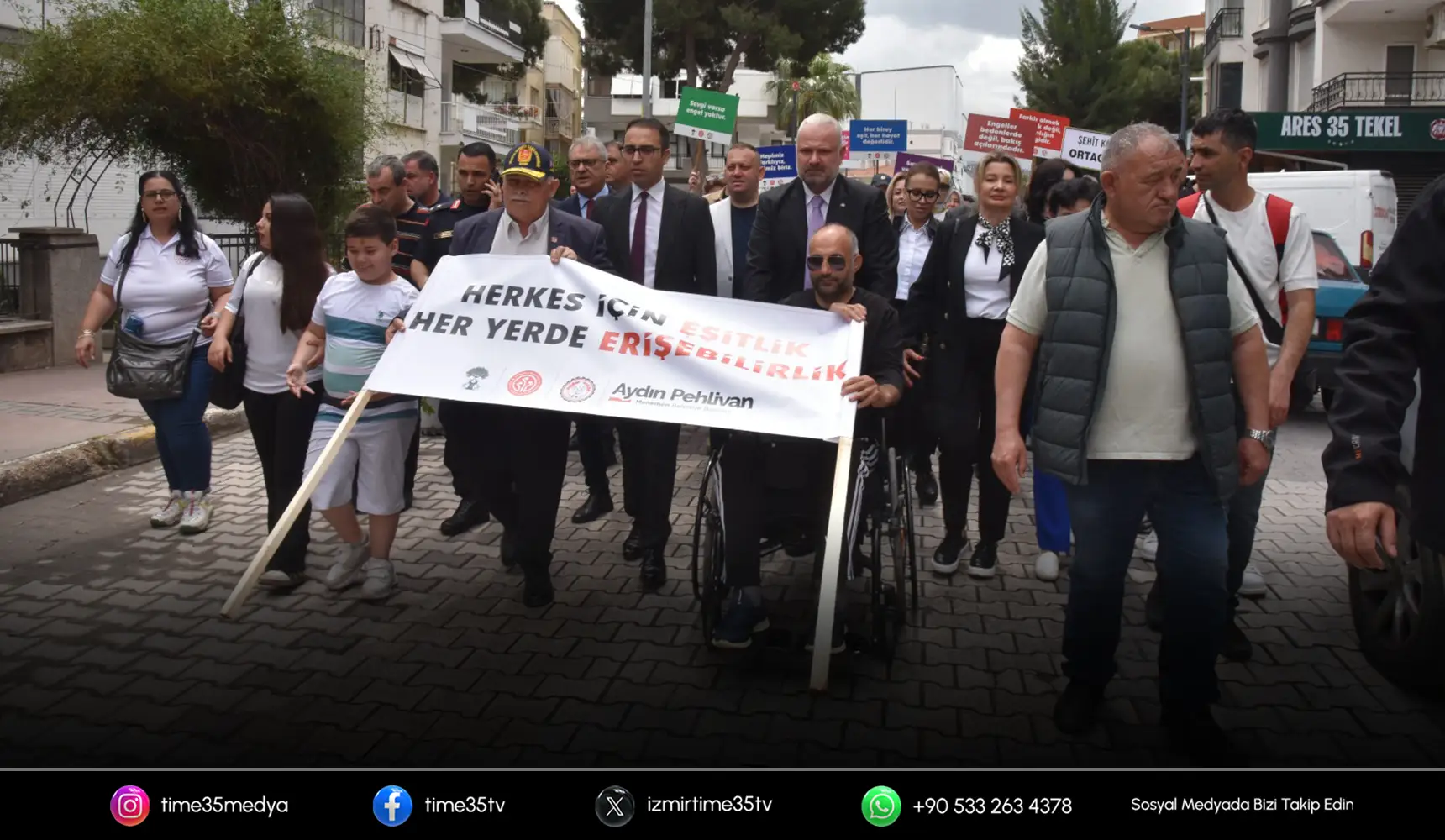 Engelliler Haftası’nda Menemen’de anlamlı yürüyüş
