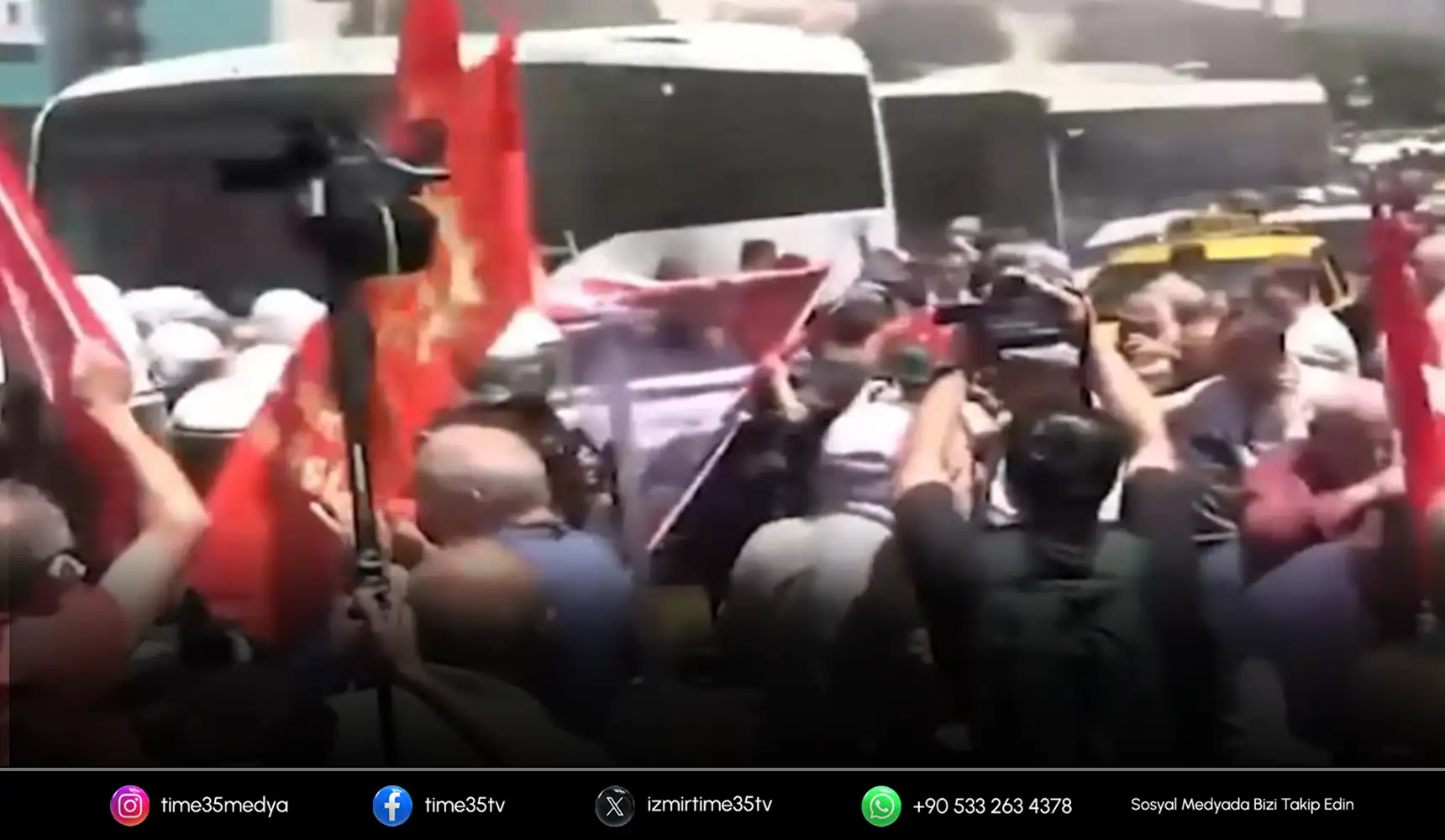 İzmir’de miting öncesi polis müdahalesi