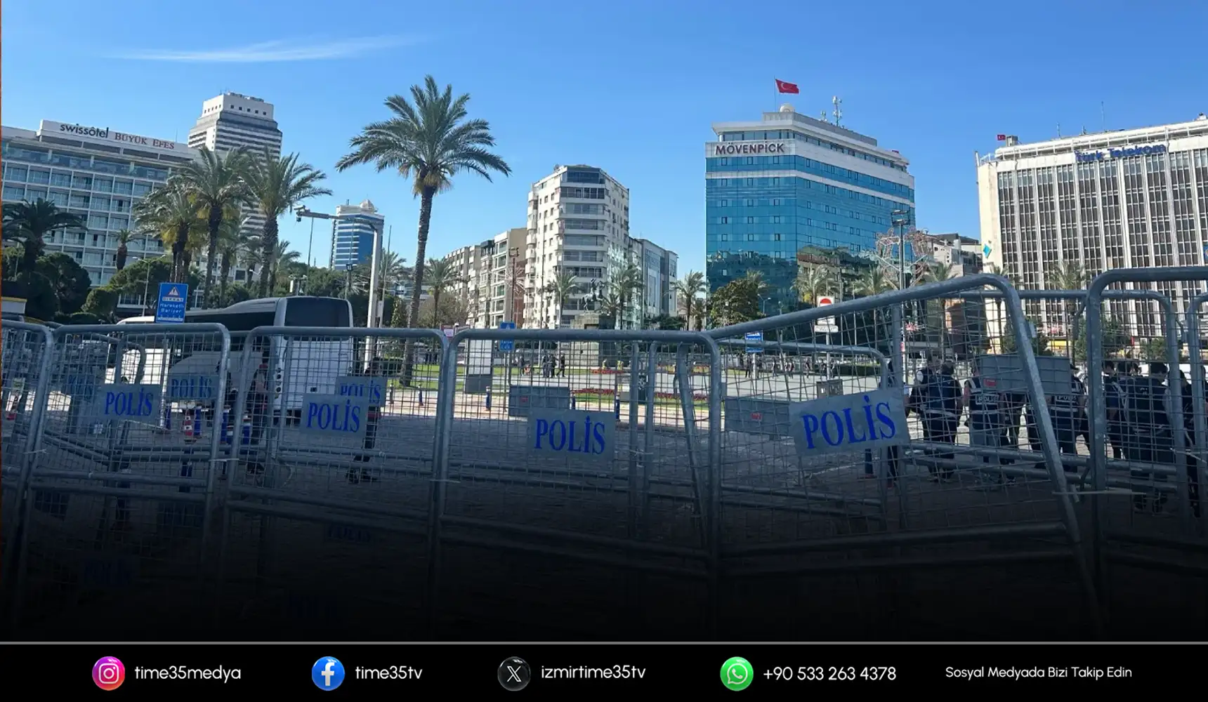 Cumhuriyet Meydanı’nda polis ablukası