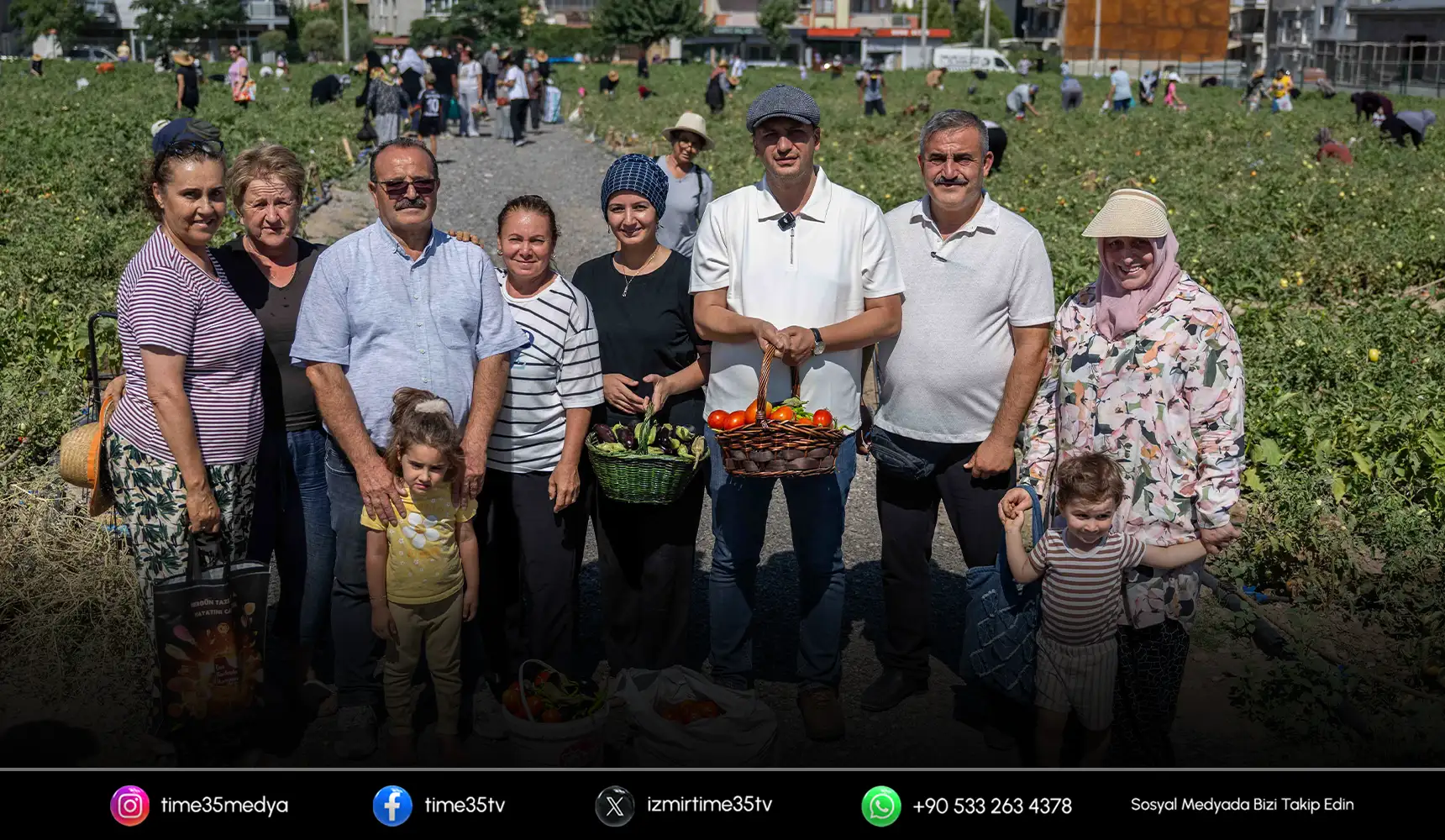 Doğanlar Kent Bostanı’nda hasat heyecanı
