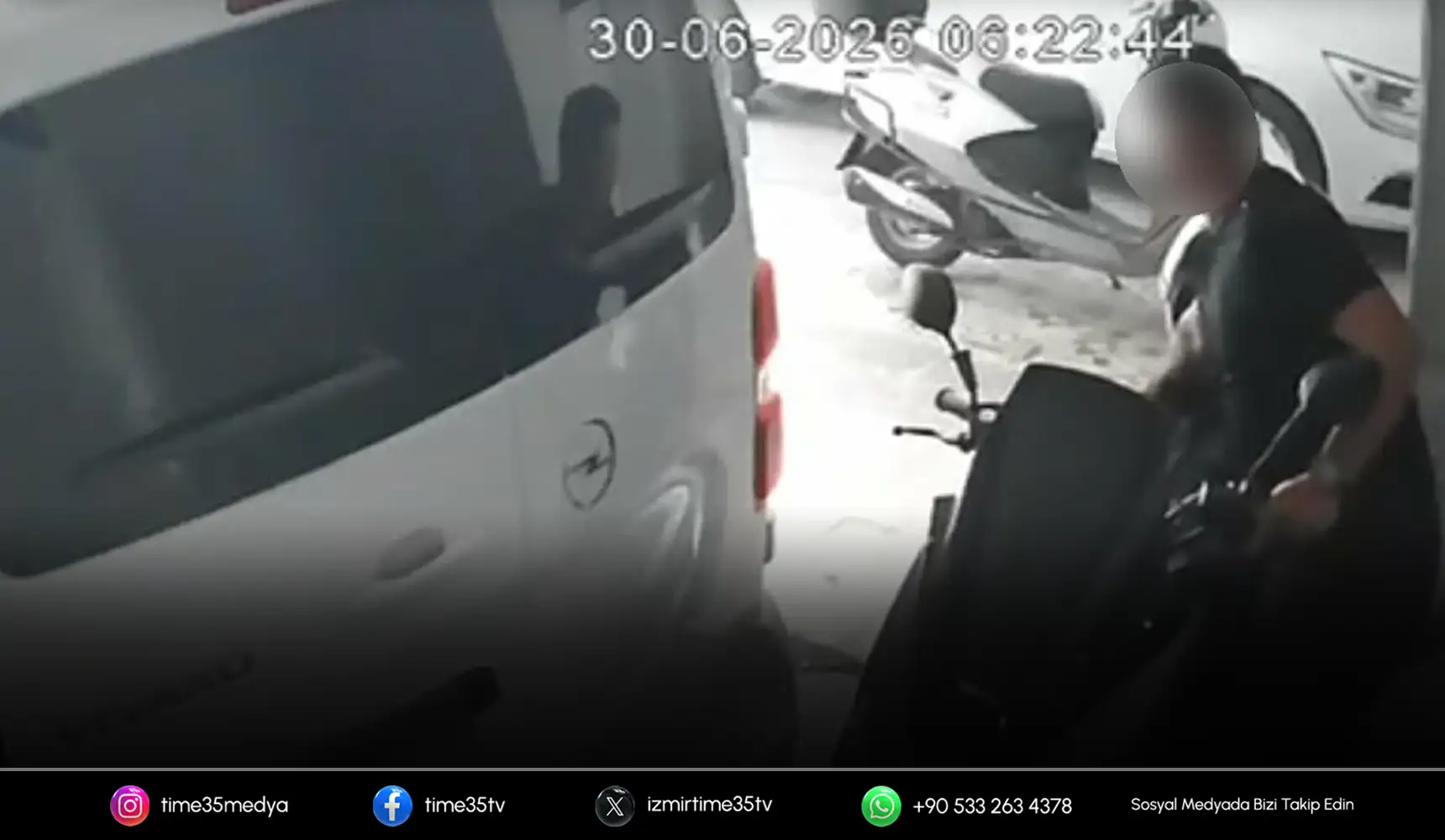 İzmir'de motosiklet hırsızlığı kamerada