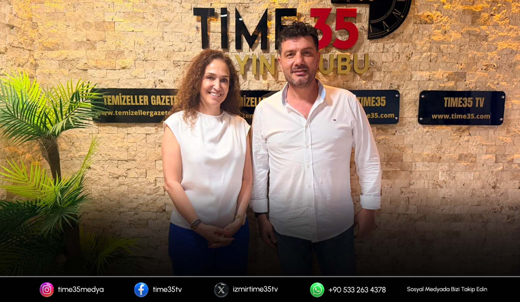 Karşıyaka Belediye Başkanı Yıldız İşçimenler Ünsal’dan Time35’e ziyaret