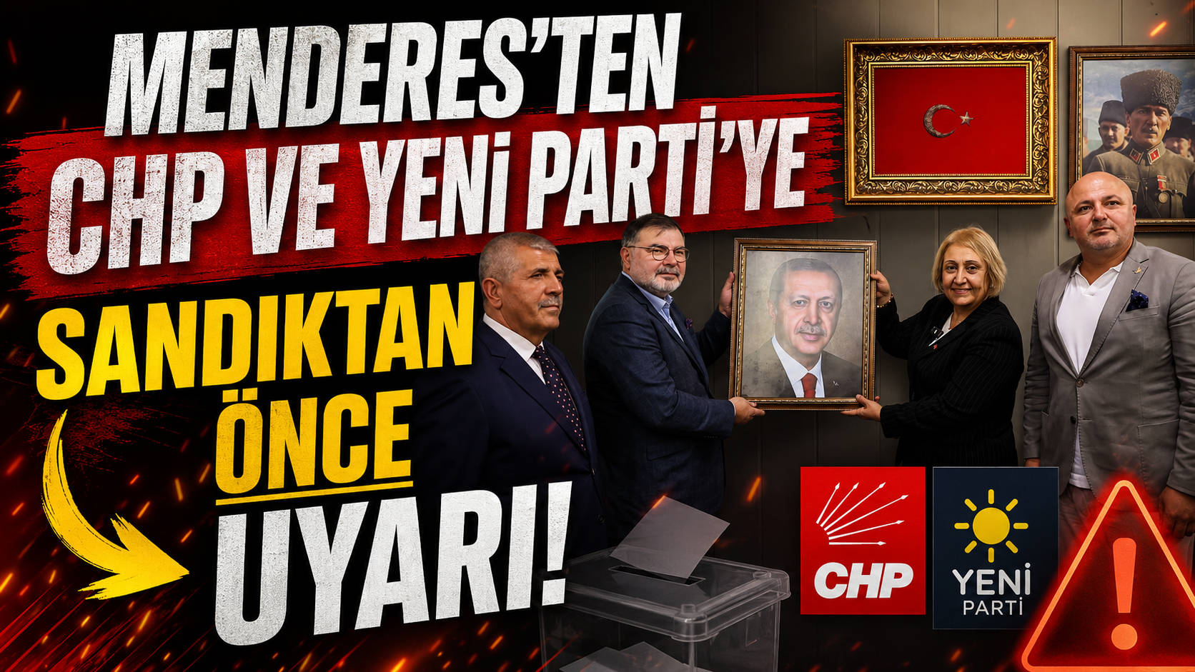 Menderes’ten CHP ve Yeni Parti’ye sandıktan önce uyarı!