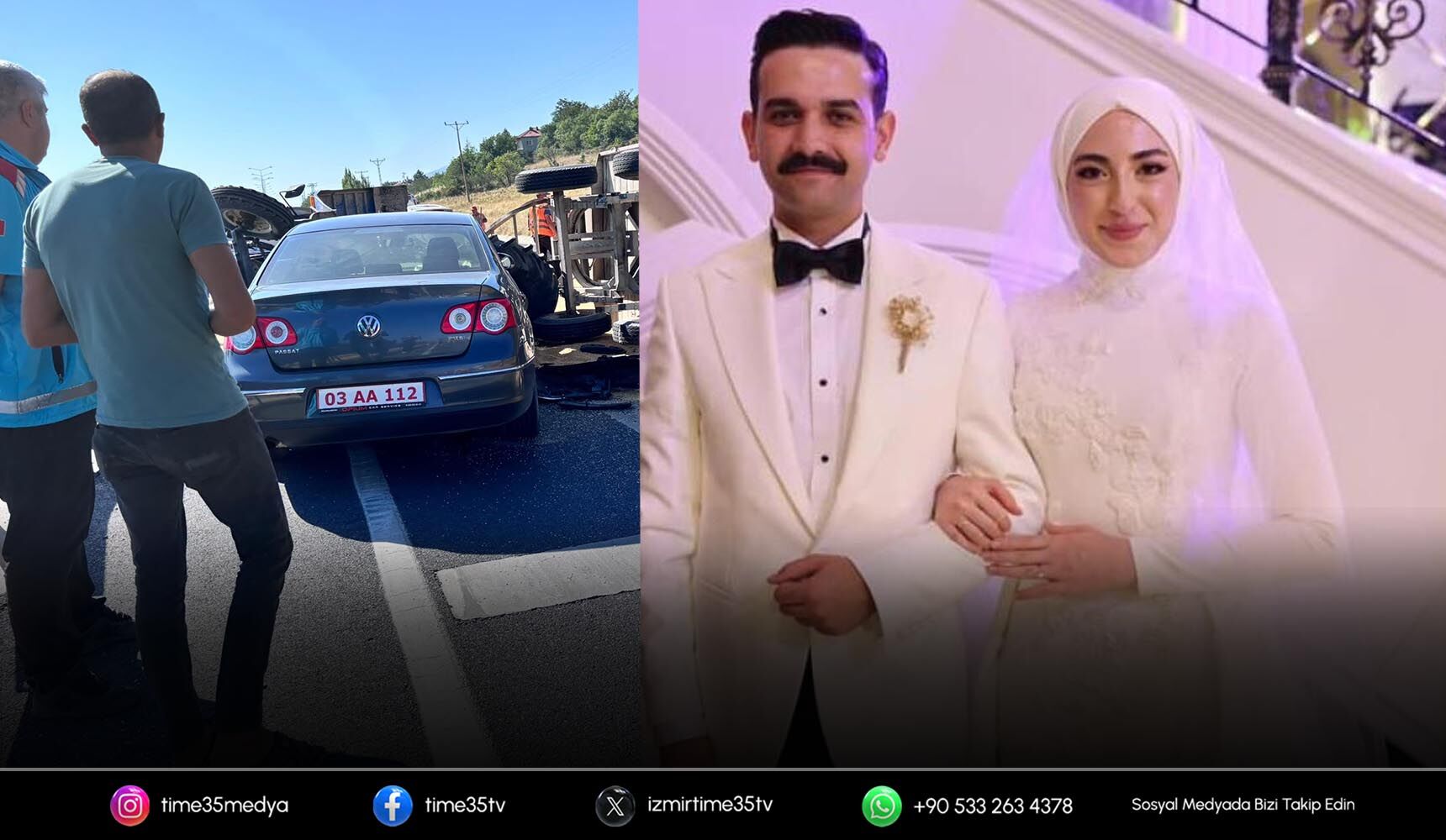 Yeni atanan Sultandağı Kaymakamı kazada yaralandı