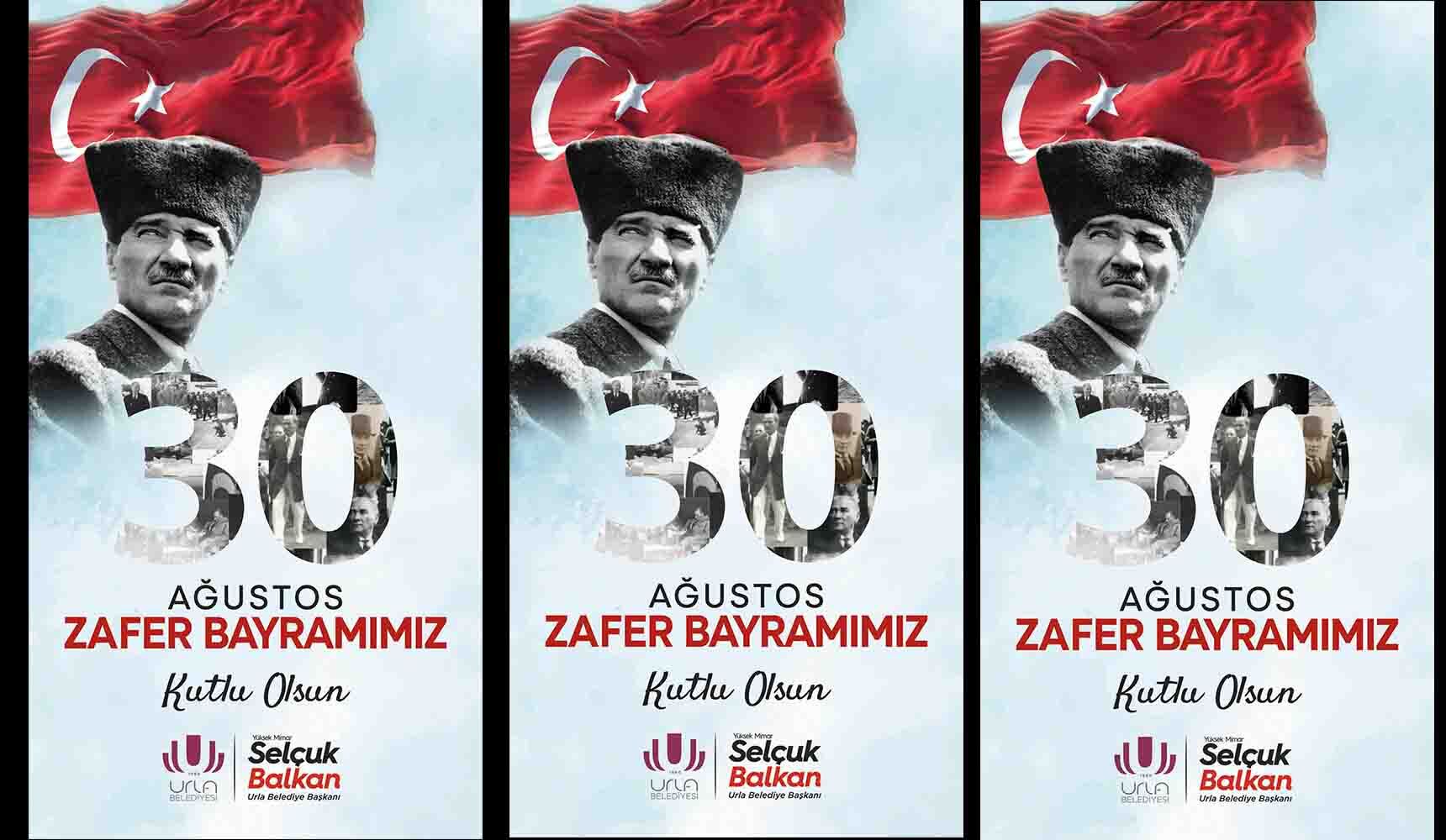Urla Belediyesi 30 Ağustos Zafer Bayramı Kutlama Mesajı