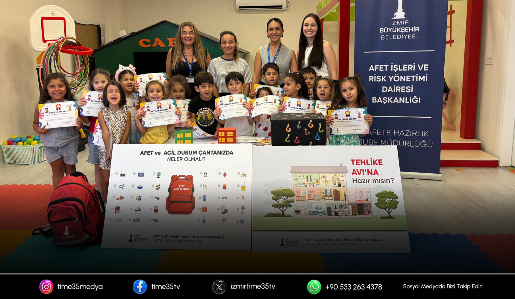 İzmir’de afet farkındalığı eğitimleri 3 bin 520 çocuğa ulaştı