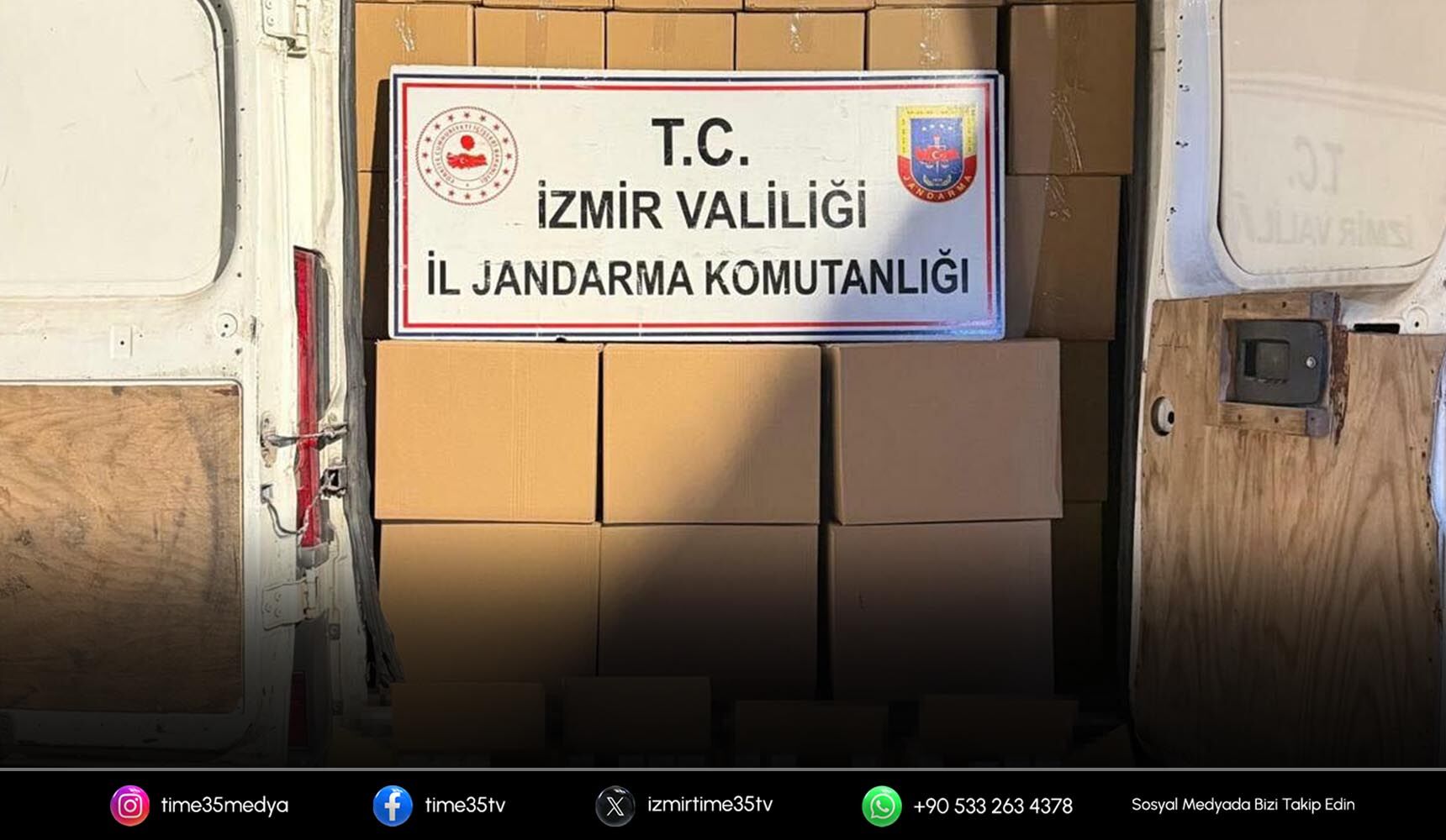 Minibüsten 2 milyon 600 bin bandrolsüz makaron çıktı