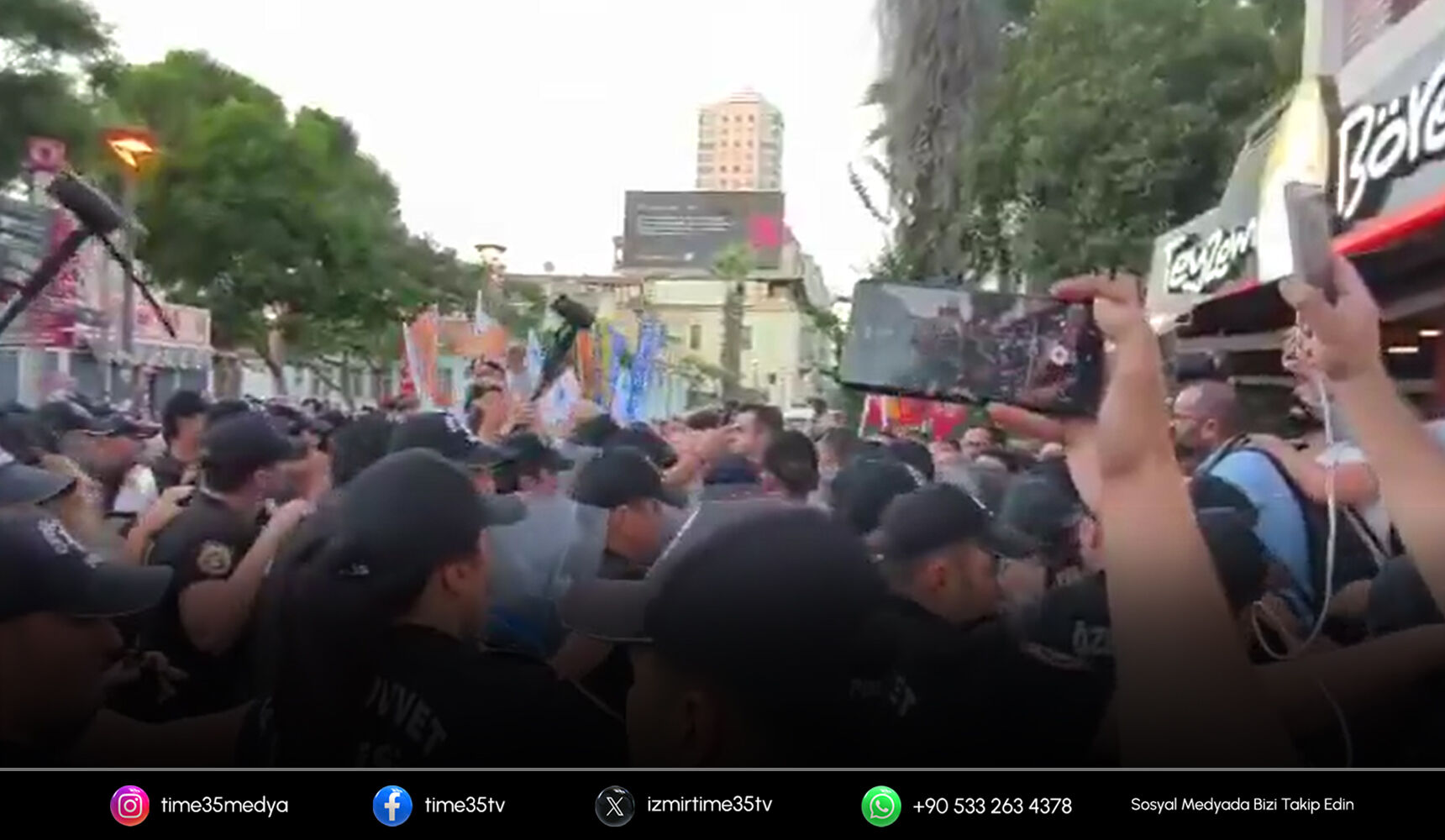Cemil Tugay’ın AK Parti’ye geçişi öncesi İzmir’de protesto