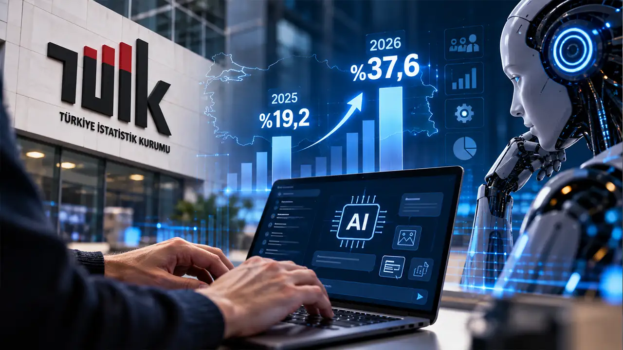 TÜİK açıkladı: Yapay zeka kullanımı iki kat arttı